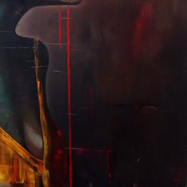 Additional view 5: Conceptual Portrait Painting In search of the gray wolf by painter Yulianna Tulinova oil canvas 