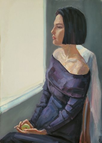 Painting "Melody of Expectation" by painter Victor Pesterev oil canvas at Jose Art Gallery