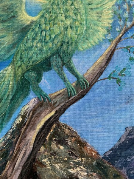 Simurgh — the Bird of Victory Drawing - Svitlana Stovba