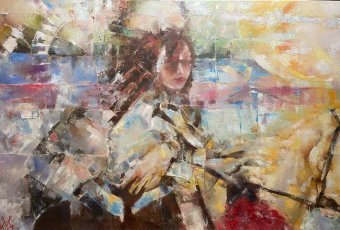 Painting "Rhythmic Flow" by painter Oleksiy Oleksandrovich oil canvas at Jose Art Gallery