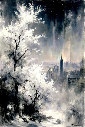 Arte digital "Escarcha estelar del imperio", artista digital Viktor Levchenko en Jose Art Gallery