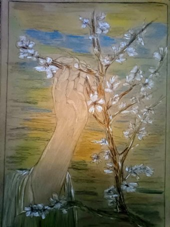 Drawing "Moments of Rebirth and Hope" by illustrator roberto ferrando pencil paper at Jose Art Gallery