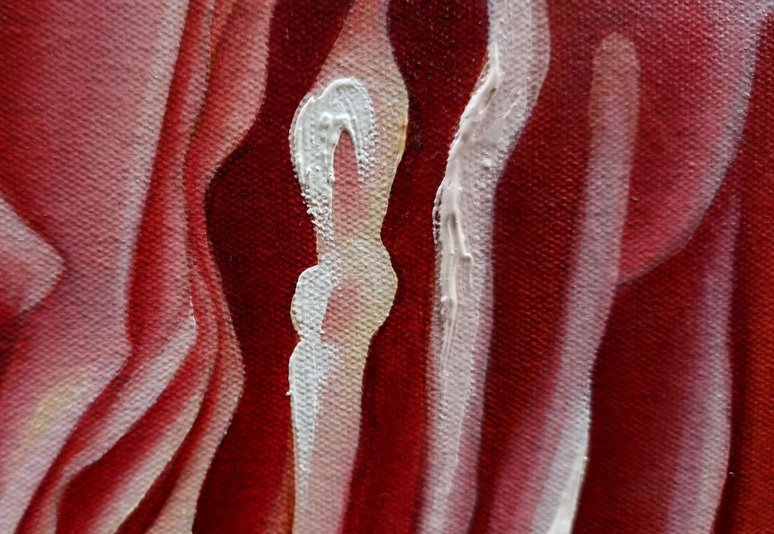 Additional view 4: Realism Flower Painting Rose and rhythm by painter Elena Nova oil canvas 