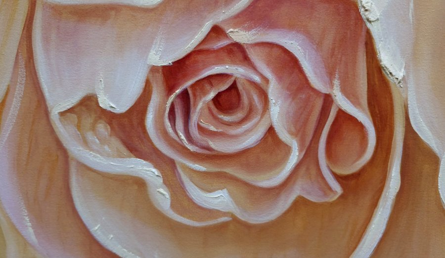 Additional view 5: Realism Flower Painting Roses and the geometry of spa by painter Elena Nova oil canvas 