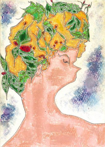 Painting "Adonis" by painter JackMichel pastel paper at Jose Art Gallery