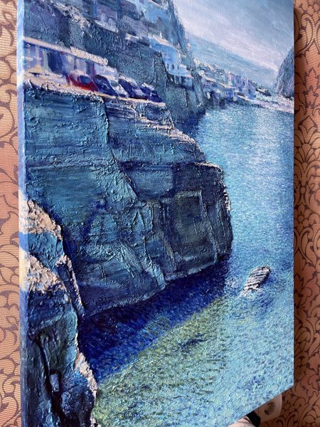 Картина «Сонячний морський пейзаж скель Сант-Анджело», Владимир