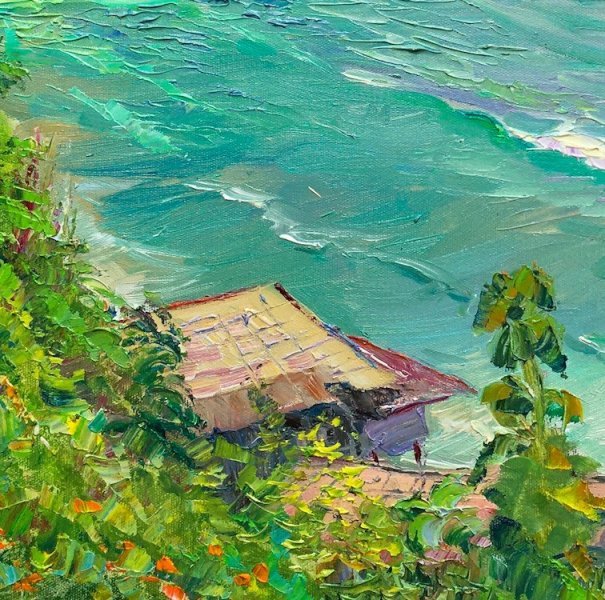 Bali - Color of the ocean Painting by Aleksandr Dubrovskyy