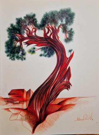 Графика "Дерево (серия)", иллюстратор bernardino авторучка бумага в Jose Art Gallery
