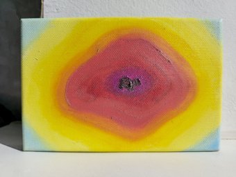 Pittura "Illusione dell'illusione", pittore Daria Tytar olio tela alla Jose Art Gallery