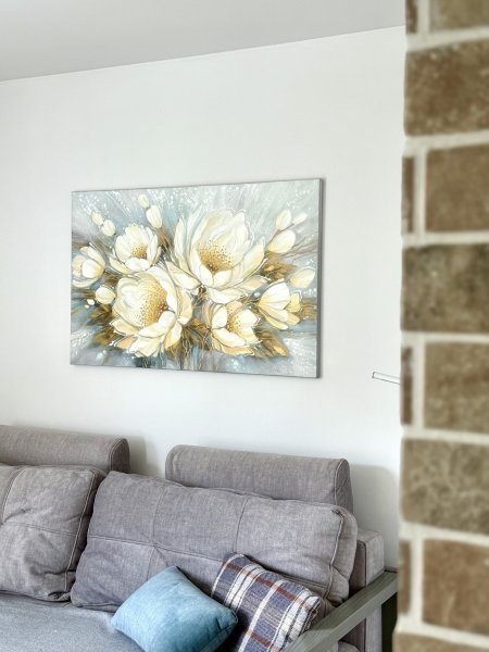 Additional view 4: Impressionism Flower Painting Bouquet of tenderness by painter Olena Shevchenko acrylic canvas 