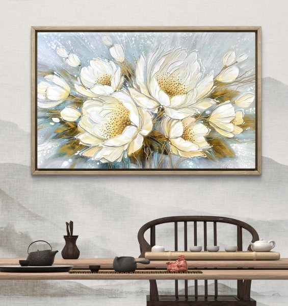 Additional view 5: Impressionism Flower Painting Bouquet of tenderness by painter Olena Shevchenko acrylic canvas 