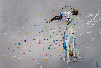 Painting "Blow me away!" by painter Liubov Kuptsova oil canvas at Jose Art Gallery