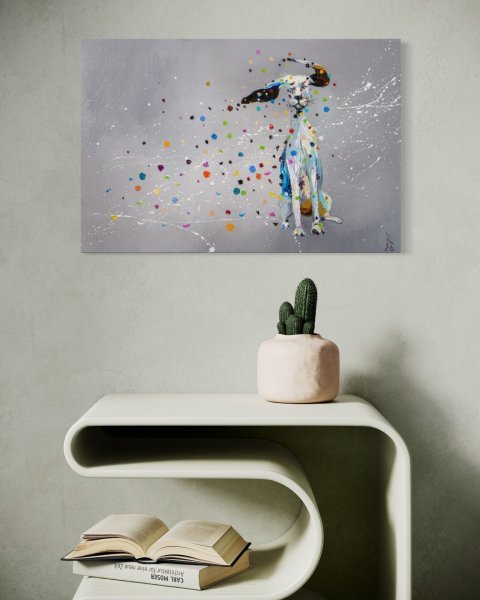 Additional view 8: Contemporary Art Animal Painting Blow me away! by painter Liubov Kuptsova oil canvas 