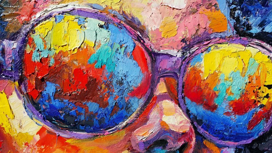 Additional view 6: Contemporary Art Portrait Painting Summer Drive by painter Viktoria Lapteva oil canvas 