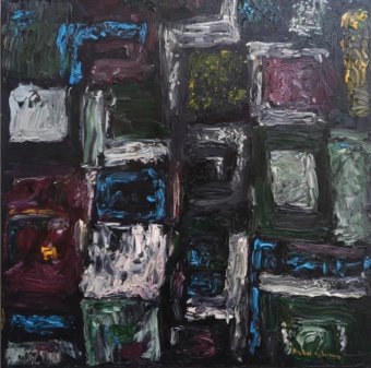 Painting "Meso" by painter Pavel Levites oil canvas at Jose Art Gallery