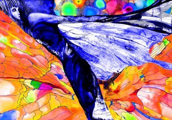 Arte digitale "La gioia di avere la libertà", artista digitale Lana Korolievskaia alla Jose Art Gallery