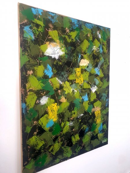 Additional view 1: Contemporary Art Landscape Painting Bright Emptiness | 002/06 by painter Eddie Davidov acrylic canvas 