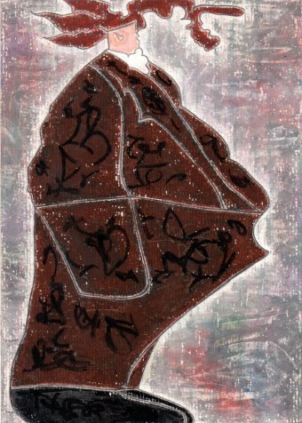 Painting "The Graffiti Man" by painter JackMichel pastel paper at Jose Art Gallery