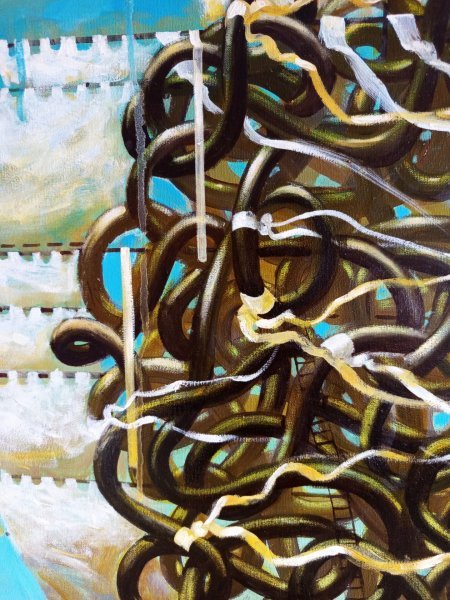 Additional view 2: Symbolism Genre Painting We fly! by painter Serhiy Roy oil canvas 