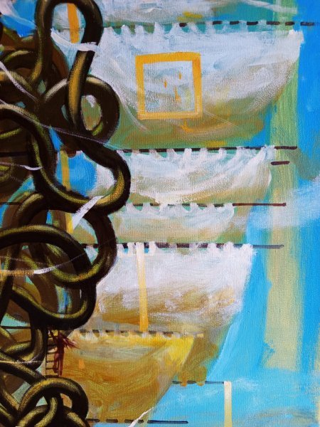 Additional view 3: Symbolism Genre Painting We fly! by painter Serhiy Roy oil canvas 