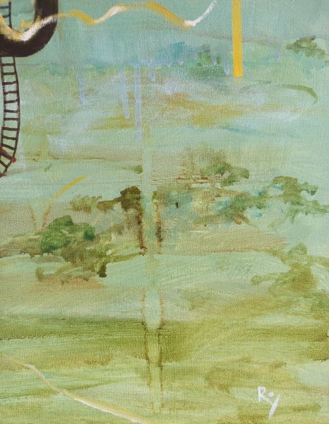 Additional view 4: Symbolism Genre Painting We fly! by painter Serhiy Roy oil canvas 