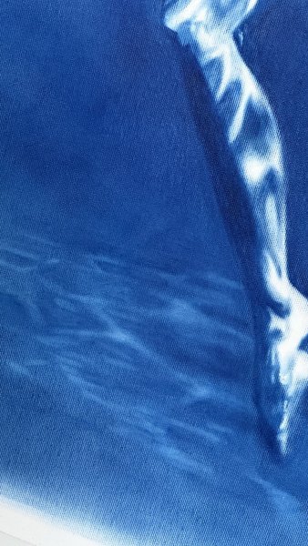 Additional view 8: Figurative Marine Art Painting Naiad Water Nymph: Fluid Blue Serenity by painter Julia Shilo oil canvas 