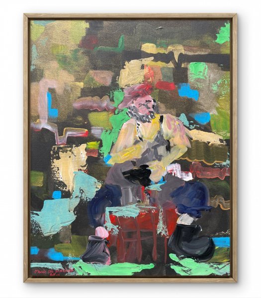Additional view 2: Contemporary Art Genre Painting Traces of Making by painter Ovwede Efe Art acrylic canvas 