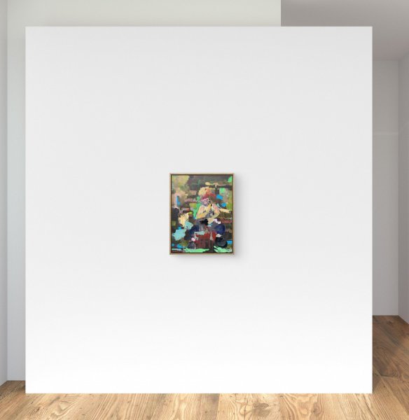 Additional view 3: Contemporary Art Genre Painting Traces of Making by painter Ovwede Efe Art acrylic canvas 