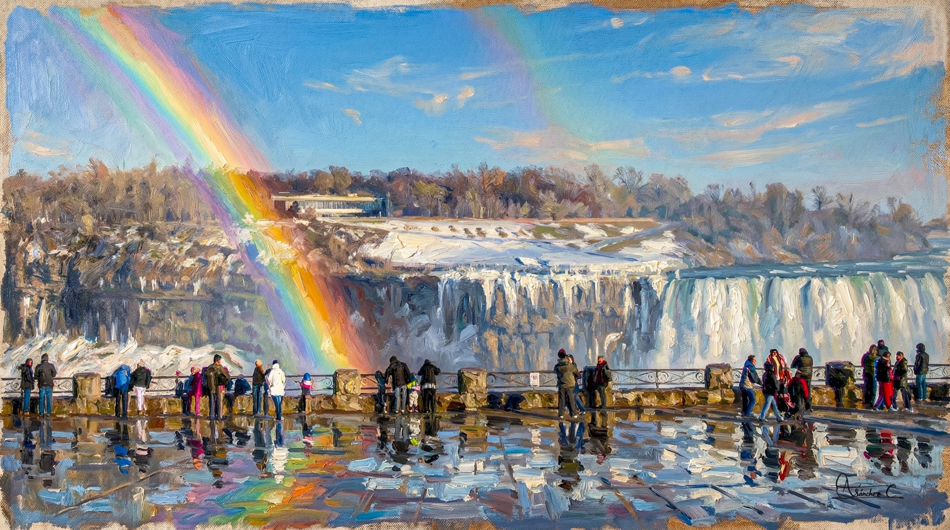 Arc-en-ciel sur les chutes du Niagara Photographie - Orlando Sanchez Cabrera