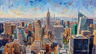 Photography "Vibrant Manhattan Horizon" by photographer Orlando Sanchez Cabrera at Jose Art Gallery