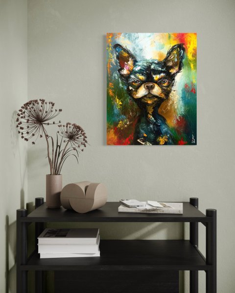 Additional view 6: Impressionism Animal Painting Little Boss by painter Liubov Kuptsova oil canvas 