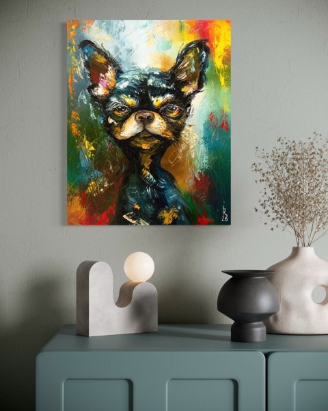 Additional view 7: Impressionism Animal Painting Little Boss by painter Liubov Kuptsova oil canvas 