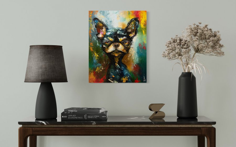 Additional view 8: Impressionism Animal Painting Little Boss by painter Liubov Kuptsova oil canvas 