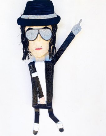 Sculpture "Michael Jackson - EcoArt" by sculptor Legno alla Deriva Wood at Jose Art Gallery