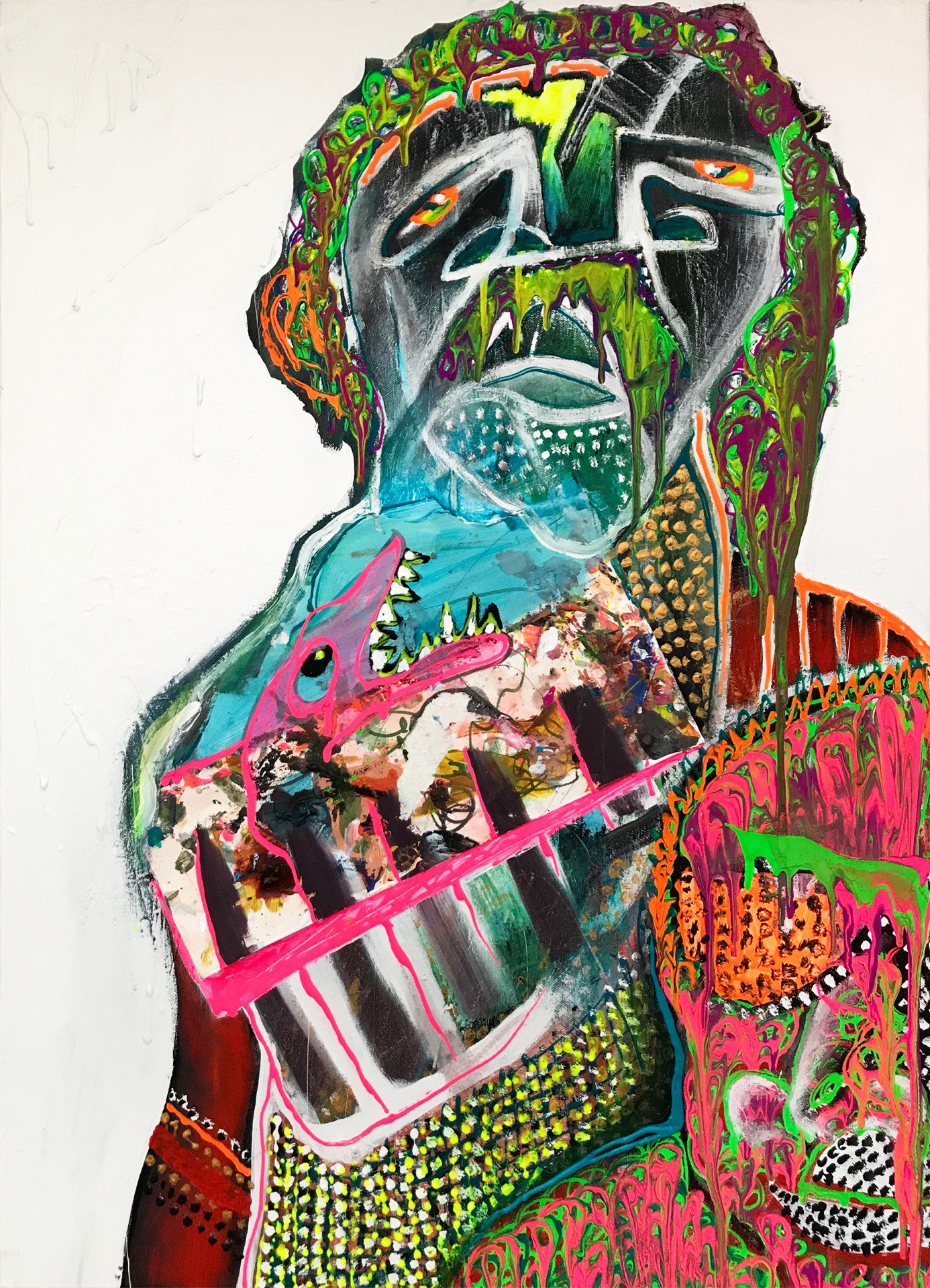 Modern Man Painting by Hans Simtanda Caspersen