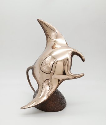Sculpture "Raie Manta Volante", sculpteur Volodymyr Mykytenko Bronze à la Jose Art Gallery