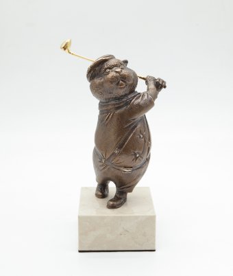 Sculpture "Un jeu réussi", sculpteur Volodymyr Mykytenko Bronze à la Jose Art Gallery