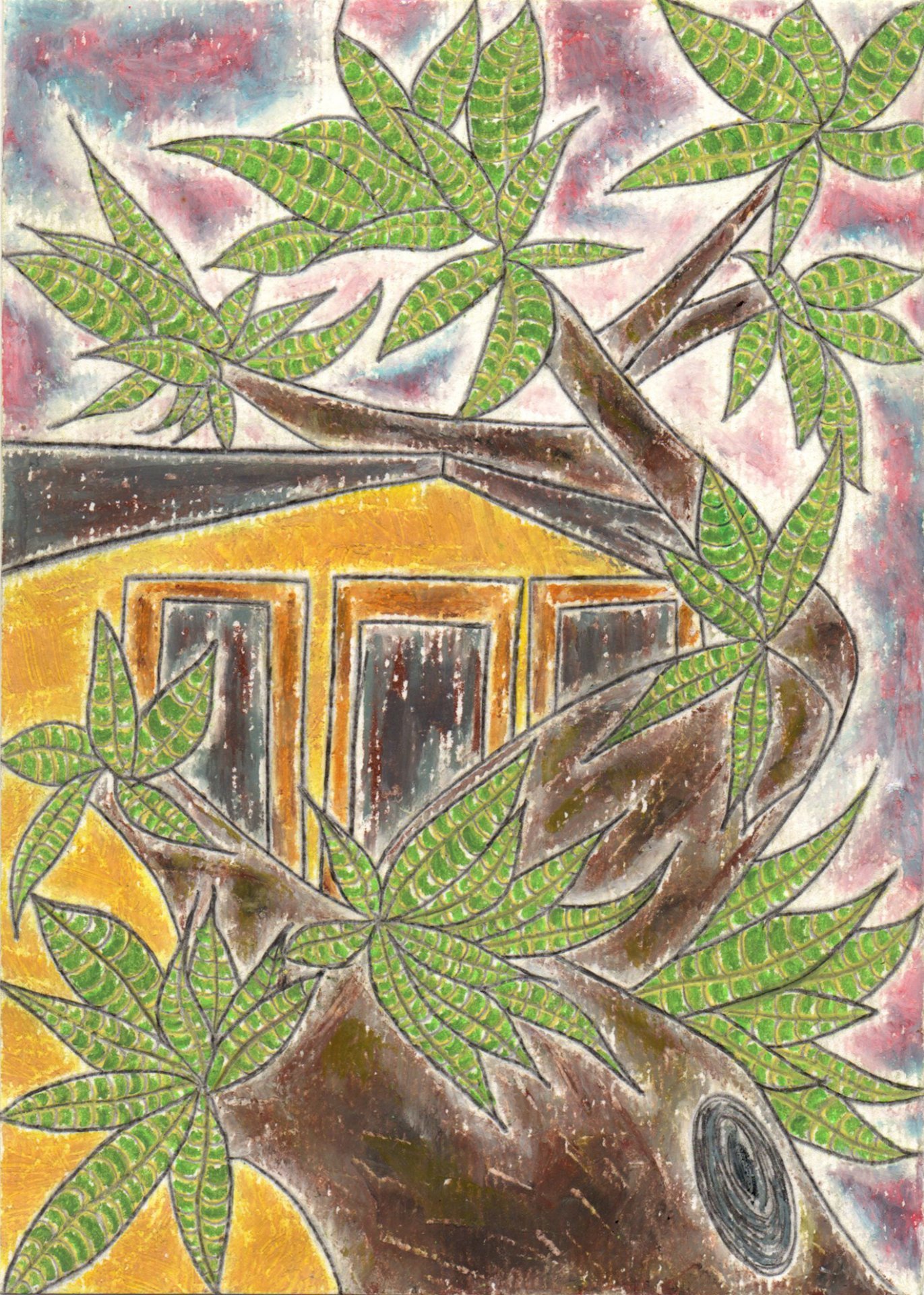 The Mango Tree in Front of the House Painting by JackMichel