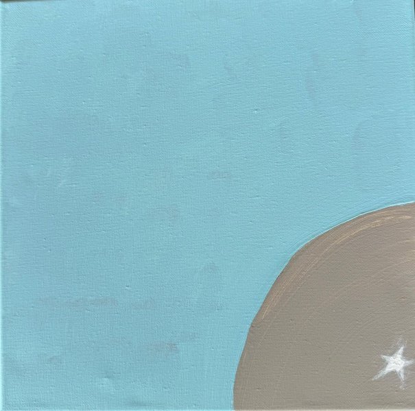 Additional view 2: Minimalism Interior Painting Quiet Balance by painter Geula acrylic canvas 