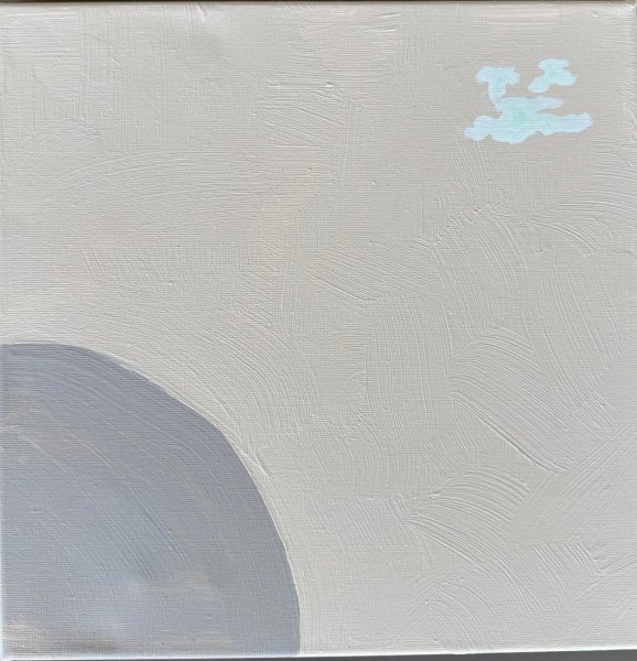 Additional view 3: Minimalism Interior Painting Quiet Balance by painter Geula acrylic canvas 