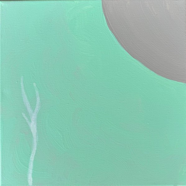 Additional view 4: Minimalism Interior Painting Quiet Balance by painter Geula acrylic canvas 