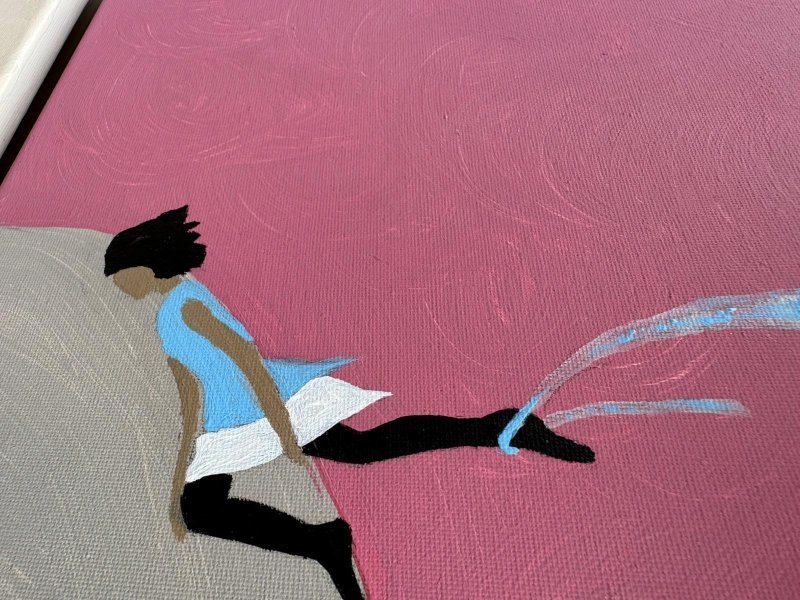 Additional view 7: Minimalism Interior Painting Quiet Balance by painter Geula acrylic canvas 