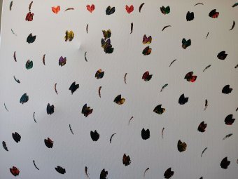 Painting "Butterflies" by painter Stephanie Cain acrylic canvas at Jose Art Gallery