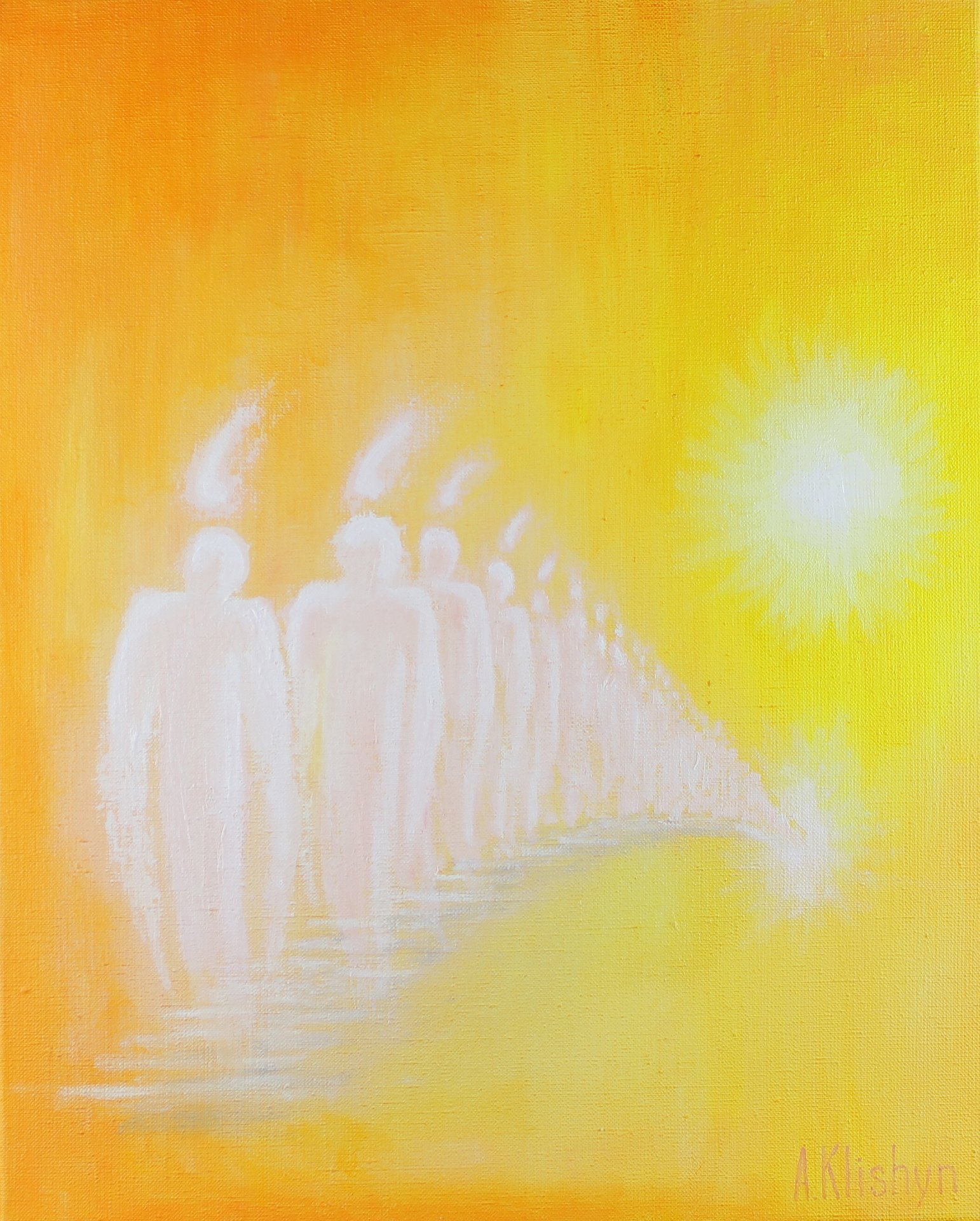 Procession Painting by Andriy Klishyn - Jose Art Gallery