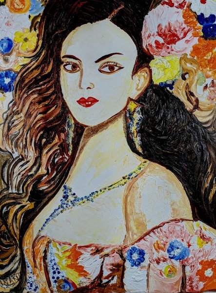 EMBER OF BLOOM Painting by ANAND MANCHIRAJU