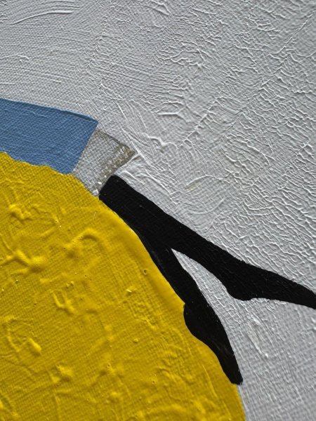 Additional view 1: Minimalism Interior Painting Sunny Side by painter Geula acrylic canvas 