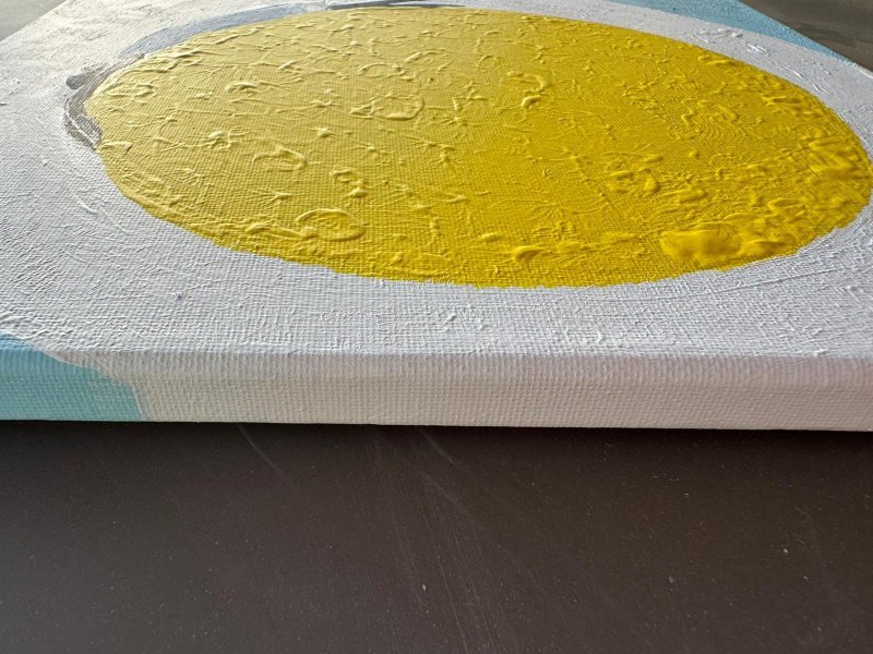 Additional view 4: Minimalism Interior Painting Sunny Side by painter Geula acrylic canvas 