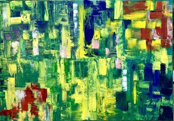 Abstracción Verde: Símbolo de la Energía Primaveral