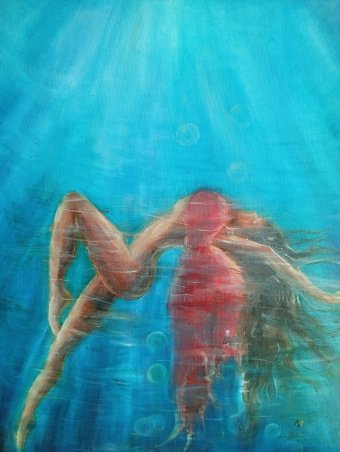 Pittura "Dove la Luce la Porta: Luce Interiore e Resa", pittore Aurelia Givalanti olio tela alla Jose Art Gallery