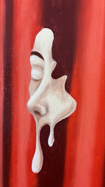 Additional view 4: Symbolism Nude Painting The Hidden Stage of My I by painter Inna Yarmolenko oil canvas 